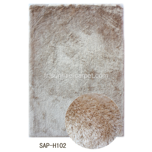 Tapis à poils longs en polyester Shaggy